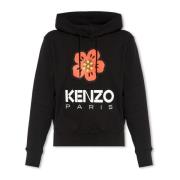 Logo hoodie Kenzo , Black , Dames
