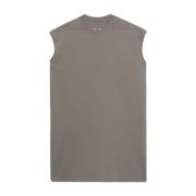 Grijze Mouwloze Tarp T-shirt Rick Owens , Gray , Heren