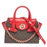 Pre-owned Coated canvas handbags Michael Kors Pre-owned , Red , Dames