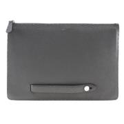 Pre-owned Leather clutches Fendi Vintage , Black , Dames