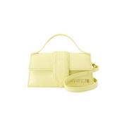 Leather shoulder-bags Jacquemus , Yellow , Dames