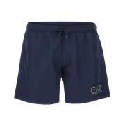 Denim Shorts Emporio Armani EA7 , Blue , Heren