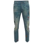 Pre-owned Denim jeans Gucci Vintage , Blue , Dames