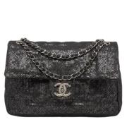 Pre-owned Mesh chanel-bags Chanel Vintage , Black , Dames