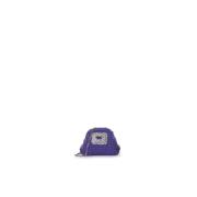 Paarse Wol Mini Lurex Pouch Gedebe , Purple , Dames