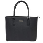 Pre-owned Leather totes Burberry Vintage , Black , Dames