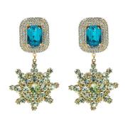 Gouden sterrenburst hanger met turquoise kristallen Magda Butrym , Bei...
