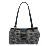 Pre-owned Canvas fendi-bags Fendi Vintage , Blue , Dames