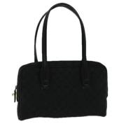 Pre-owned Canvas totes Gucci Vintage , Black , Dames