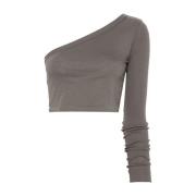 Grijze Off-Shoulder Shirt Rick Owens , Gray , Dames