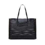 Zwarte kalfsleren tas Alaïa , Black , Dames