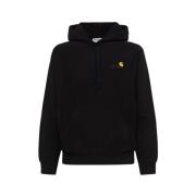 Amerikaanse Script Hoodie Carhartt Wip , Black , Heren