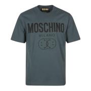 Fantasie Groene T-Shirt Moschino , Green , Heren