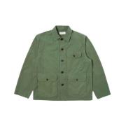 Werkkleding jas met zakken Universal Works , Green , Heren