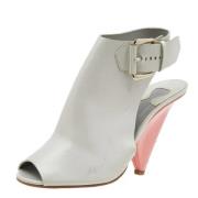 Pre-owned Leather sandals Chloé Pre-owned , White , Dames