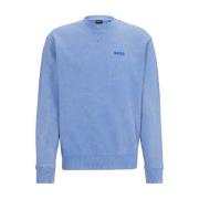 Raw Logo Sweatshirt Boss Orange , Blue , Heren