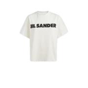 Klassiek T-Shirt Jil Sander , White , Dames