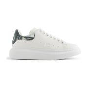 Witte Leren Sneakers met Rubberen Zool Alexander McQueen , White , Her...