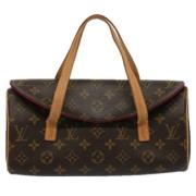 Pre-owned Canvas handbags Louis Vuitton Vintage , Brown , Dames