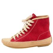 Pre-owned Suede sneakers Chloé Pre-owned , Red , Dames