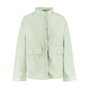 Nylon Blouson Jack met Grote Zakken Aspesi , Green , Dames