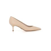 Ivoorleren Décolleté met 6 cm Hak Sergio Levantesi , Beige , Dames