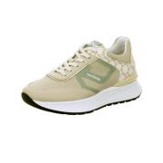 Leren Sneakers voor Dames in Salie Nerogiardini , Green , Dames