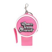 Roze Logo Lettering Sleutelhanger Versace Jeans Couture , Pink , Dames