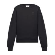 Sweatshirt met logo Ami Paris , Black , Heren