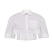 ‘Bari’ cropped shirt Jacquemus , White , Dames