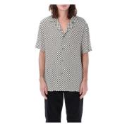 Mini Monogram Bowling Shirt Balmain , Multicolor , Heren