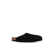 Boston BS Slides Birkenstock , Black , Heren