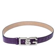 Pre-owned Leather belts Dolce & Gabbana Pre-owned , Purple , Dames