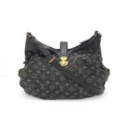 Pre-owned Denim shoulder-bags Louis Vuitton Vintage , Black , Dames
