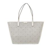 Witte Rits Ever-ready Winkel Tas Tory Burch , Gray , Dames