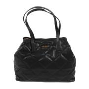 Handtas met Magneetsluiting Guess , Black , Dames