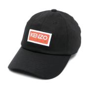 Zwarte Logo Geborduurde Pet Kenzo , Black , Heren