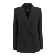 Zwarte Blazer Jas voor Dames Patrizia Pepe , Black , Dames