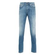 Versleten stretchkatoenen jeans Dondup , Blue , Heren