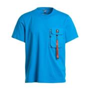 Mojave Blauwe Juweel T-shirt met korte mouwen Parajumpers , Blue , Her...
