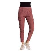 Cord-Cargo trousers Daisey Rose Zhrill , Pink , Dames