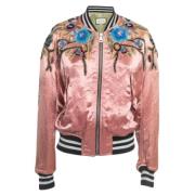 Pre-owned Satin outerwear Gucci Vintage , Pink , Dames