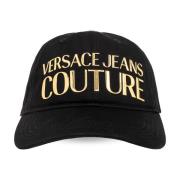 Baseballpet met logo Versace Jeans Couture , Black , Heren