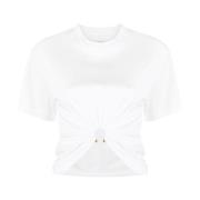 Beige T-shirts en Polos Paco Rabanne , White , Dames