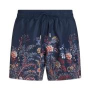 Zwemboxer met Bloemenprint Etro , Blue , Heren