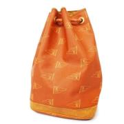 Pre-owned Leather shoulder-bags Louis Vuitton Vintage , Orange , Dames