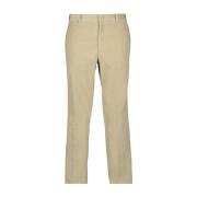 Corduroy Broek met Rechte Pasvorm Moncler , Beige , Heren