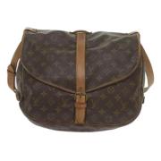 Pre-owned Canvas louis-vuitton-bags Louis Vuitton Vintage , Brown , Da...