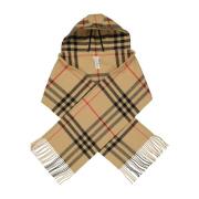 Vintage Check Hooded Sjaal Burberry , Brown , Dames