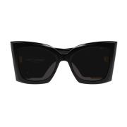 Verhoog je stijl met SL M119 BLAZELarge zonnebril Saint Laurent , Blac...